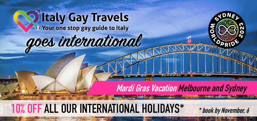 Italy Gay Travels – Mardi Gras Tour 16 – 26 February 2023 – Australia